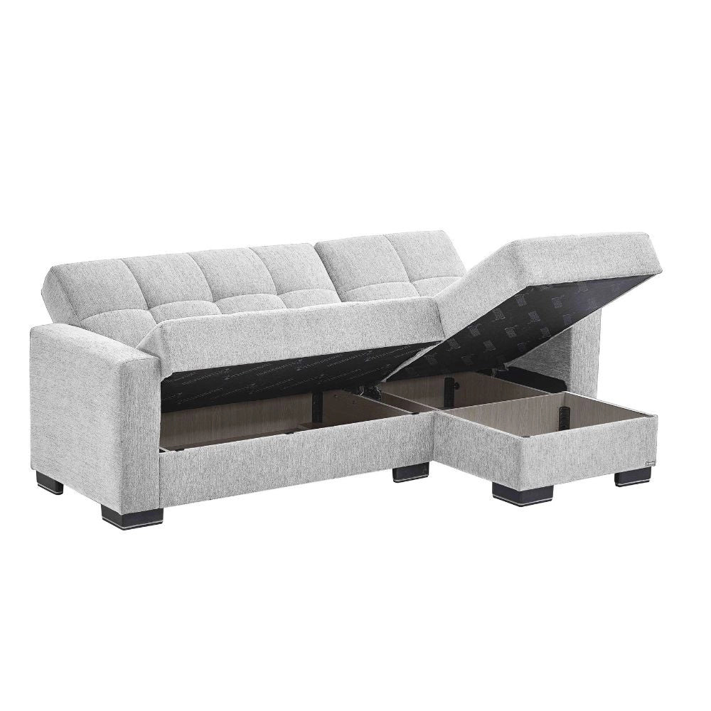 Divano letto con penisola 240x107x99 cm