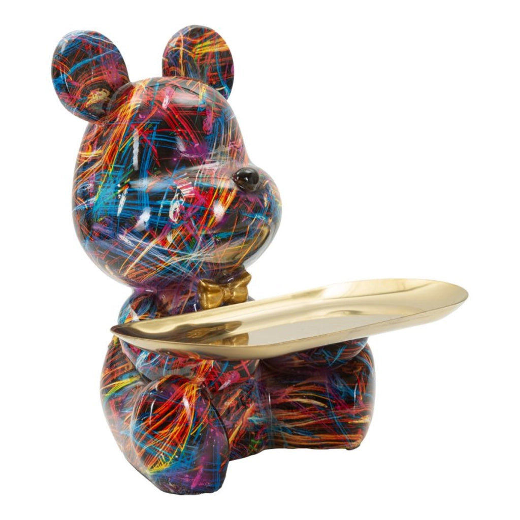 Scultura Orsetto 2, Multicolore, Poliresina, 17x15x22,5 cm