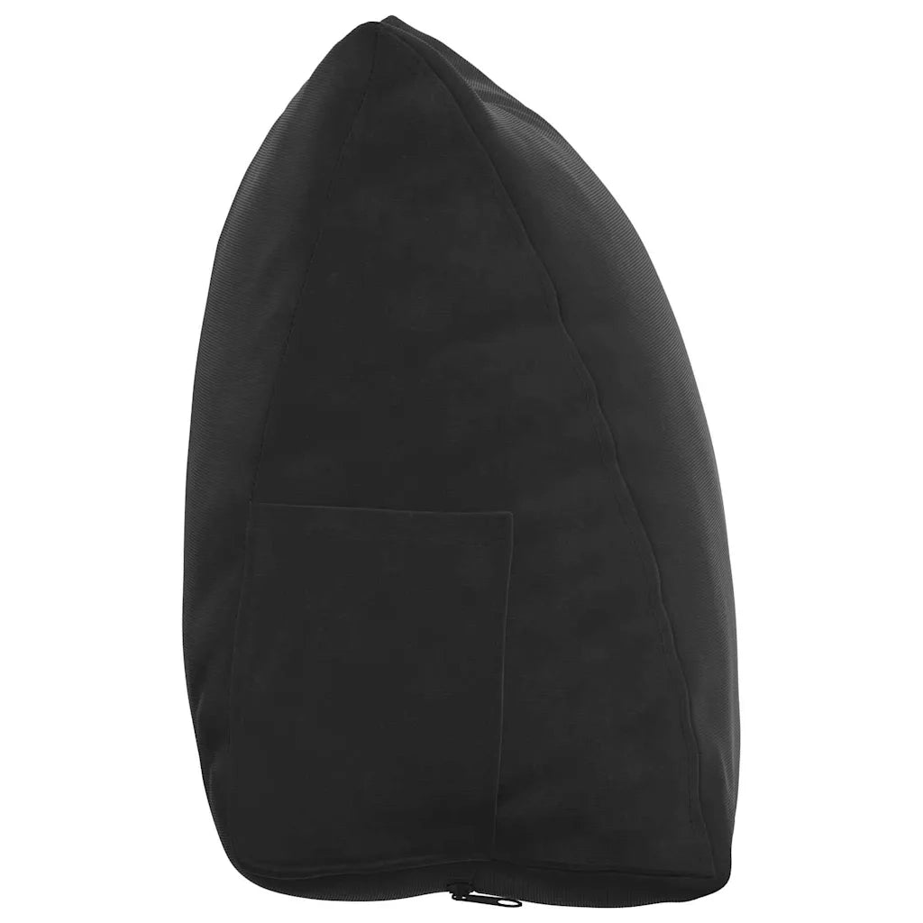 Cuscino per Schiena | Cuscino dorsale Nero 45 x 20 x 35 cm Tessuto in Cords