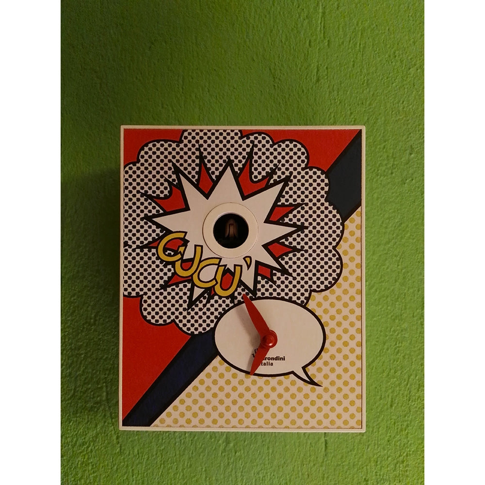 Orologio a Cucù da Parete 16,5x20x10cm Pirondini Italia D'Apres Roy Lichtenstein