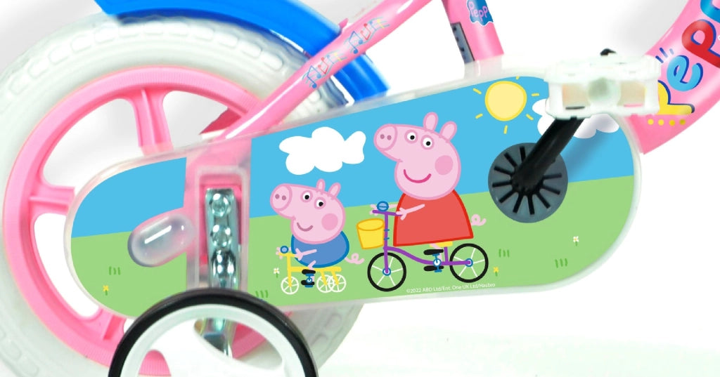 PEPPA PIG 10", bicicletta per bambini, adatta a bambini tra i 2 e i 4 anni, per altezza tra 78 e 90 cm, con accessori, r