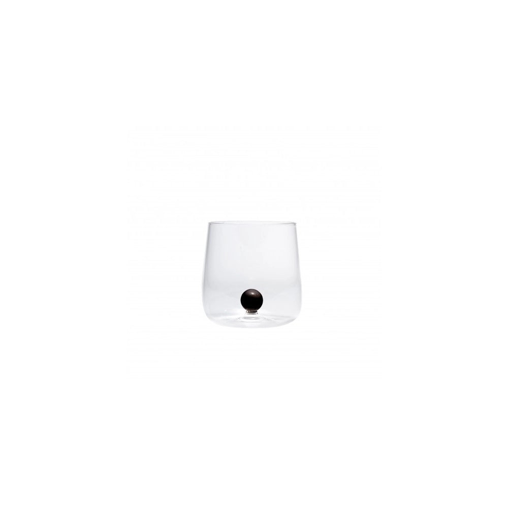 Bicchiere borosilicato Bilia Tumbler Zafferano set 6 pezzi colore Nero