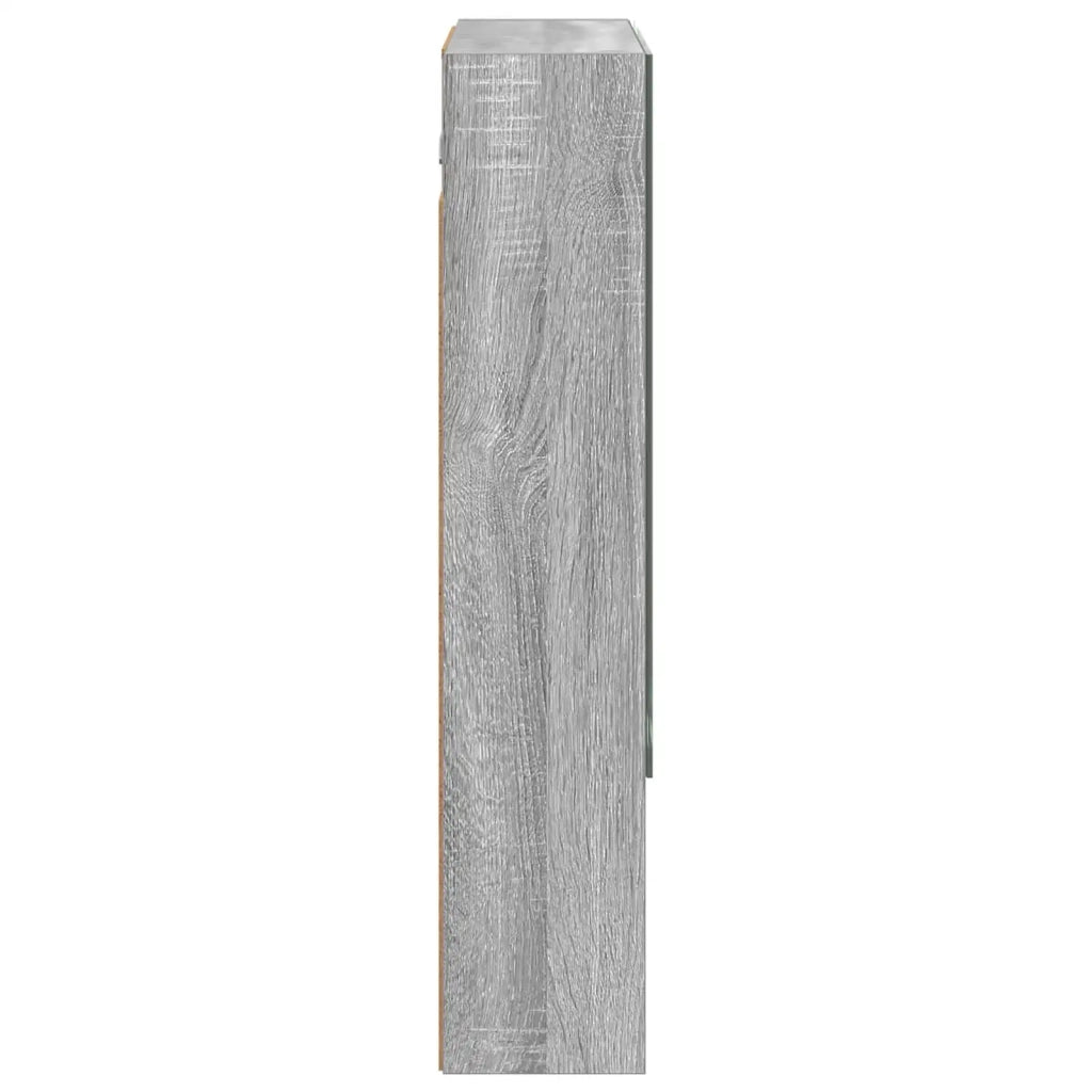 Mobiletto per specchio da bagno Grigio Sonoma 60 x 14.5 x 70 cm 889188