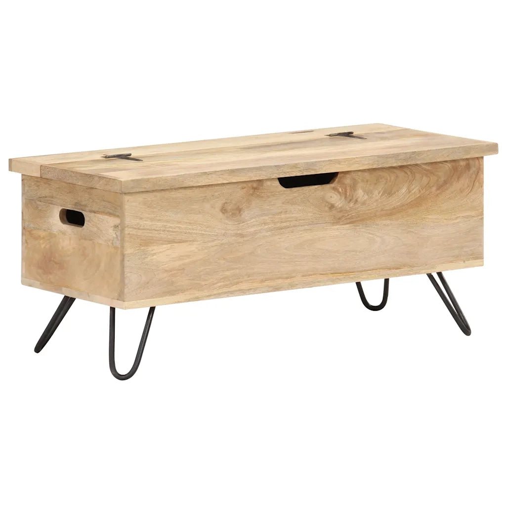 Baule 90x40x45 cm in Legno Massello di Mango CFW6184726