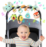 Articolo per bambini, giocattolo per appenderlo, giocattolo a spirale in piuma per autostola, seggiolino per bambini, lettino per bambini, giocattolo sensoriale per neonati da 0 a 6 mesi