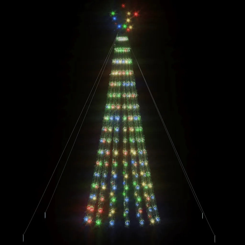 Albero di Natale a LED-Luci decorative natalizie 275 LED Colorato 180 cm