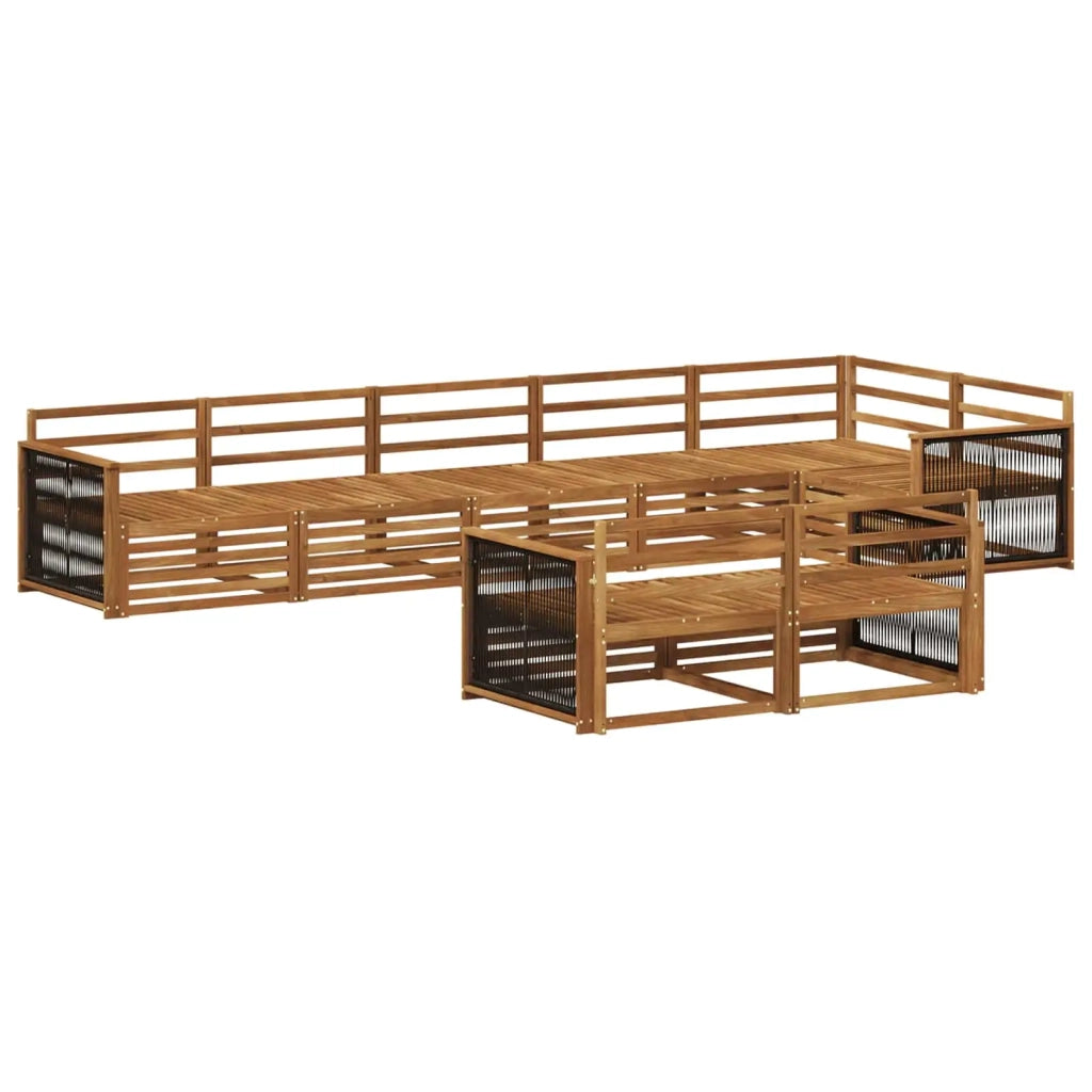 Set di divani da esterno 8 pz Naturale 3383502