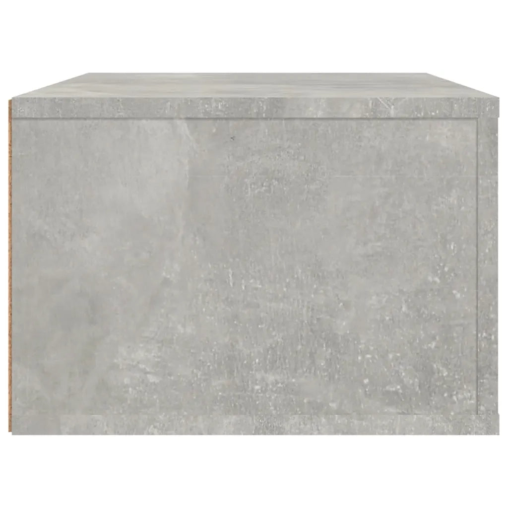 Mobile TV Pensile Grigio Cemento 80x36x25 cm Legno Multistrato 816836