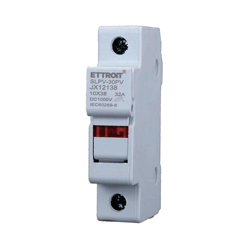 Portafusibile Modulare DC Fotovoltaico 1P 1M D10X38mm 32A DC 1000V IP20 IEC60269-6