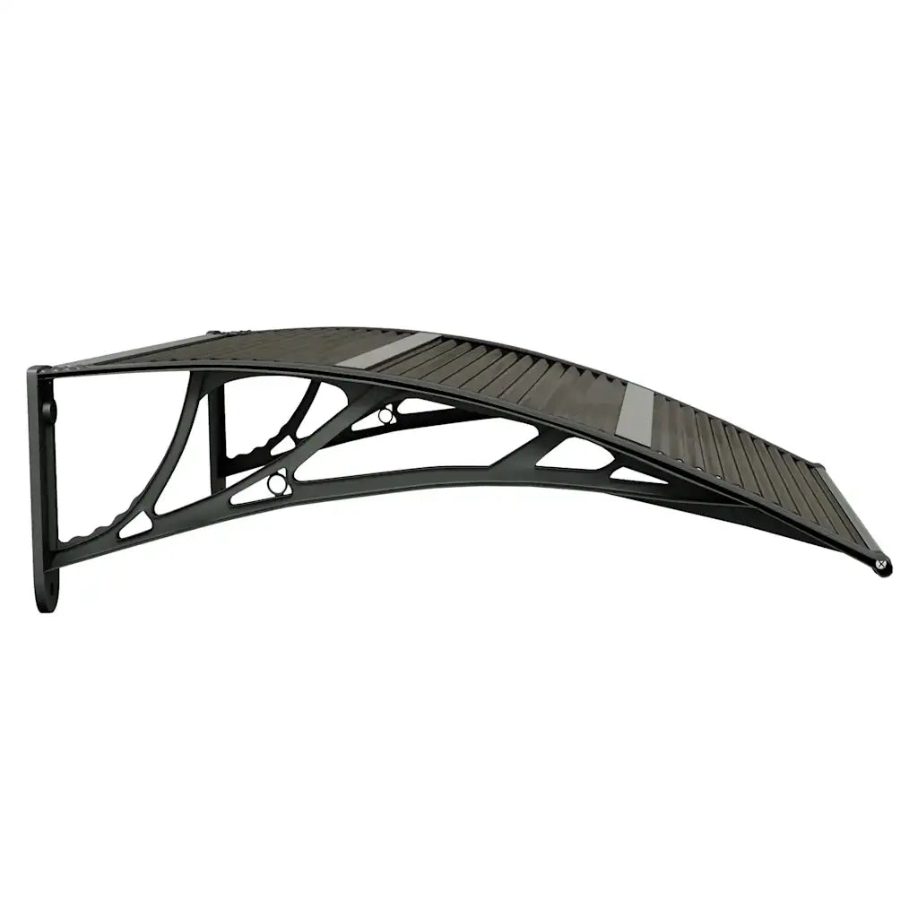 Pensilina per porta nera 80x75 cm in policarbonato CFW7594864