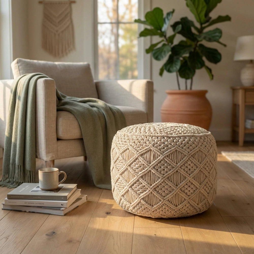 POUF IN COTONE TRIPOLI