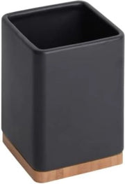Ciotola per utensili - Ciotola per accessori da cucina - Ciotola per contenitore - Supporto per accessori da cucina - Ciotola per accessori da cucina - 10,5L x 10,5P x 15H cm - Nero - Cod. 12345