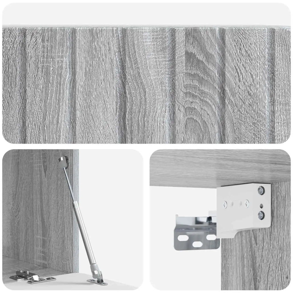 Mobile Porta TV da Muro 78,5 x 41 x 30 cm Sonoma grigio 898351