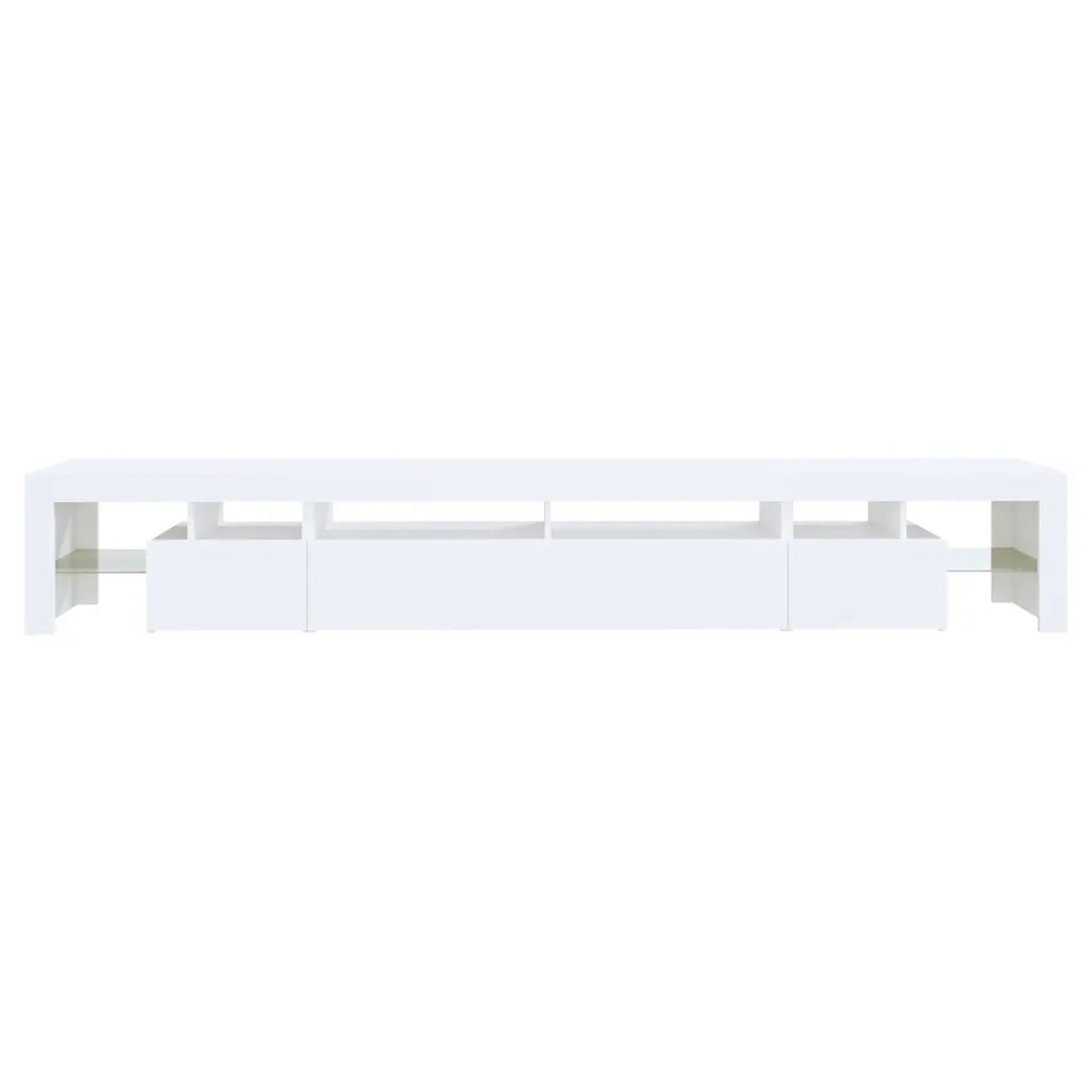Mobile Porta TV con Luci LED Bianco 260x36,5x40 cm 3152778