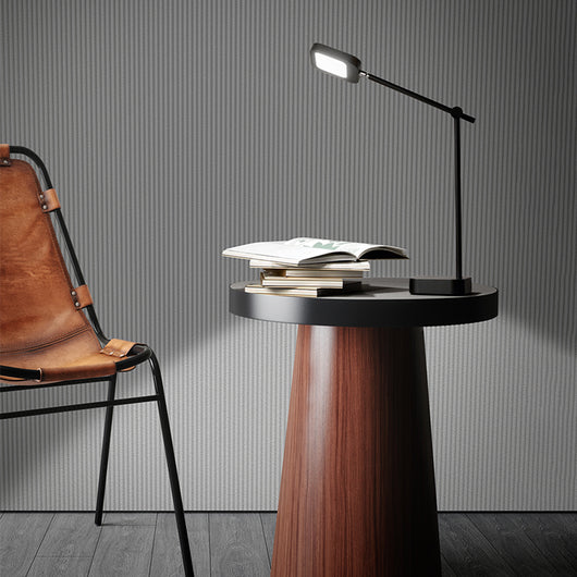 Lampada Da Scrivania Industrial-Minimal-Nordico Icon Metallo Nero Led 8W 3000K