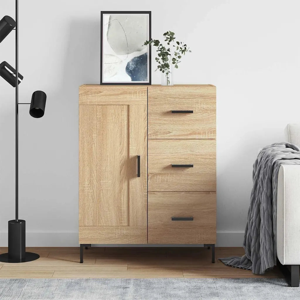 Credenza | Madia | Buffet da pranzo | Armadio da pranzo Rovere Sonoma 69,5x34x90 cm in Legno Multistrato