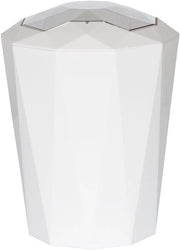 Emme 5 litri con coperchio oscillante (ØxH): 205 x 23 cm bianco