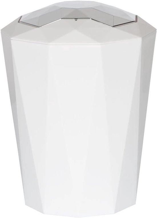 Emme 5 litri con coperchio oscillante (ØxH): 205 x 23 cm bianco
