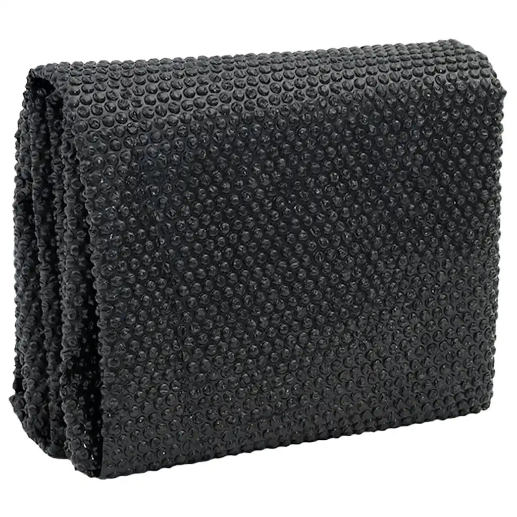Pellicola Galleggiante Solare PE per Piscina 381 cm Nero e Blu CFW7129258