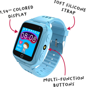 Celly smartwatch for kids  blue kidswatchlb - 8021735196273