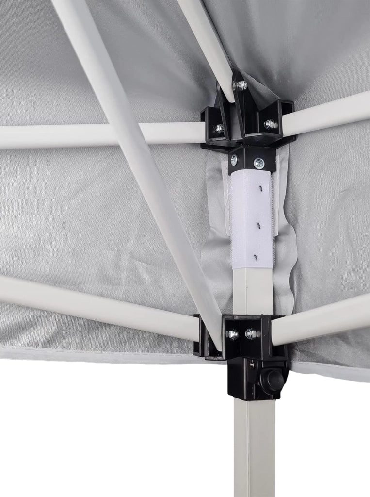 Gazebo 3x3 Pieghevole Impermeabile Con 1 Parete Laterale, Struttura Resistente, Richiudibile a Fisarmonica, Con Sacca Per il Trasporto, Telo in Poliestere 160 gr/mq | Gazebo Pop-up
