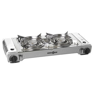 Fornello campeggio brunner 0708017n devil double grill cromo