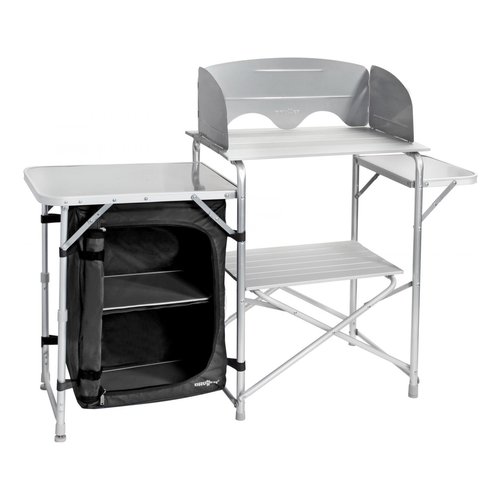 Mobile campeggio brunner 0426034n.c03 snack easy silver e black silver