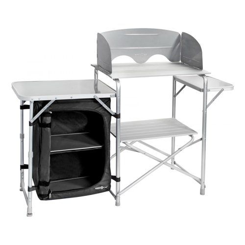 Mobile campeggio brunner 0426034n.c03 snack easy silver e black silver