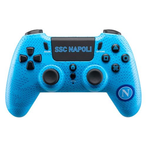 Gamepad qubick acp40159 playstation 4 ssc napoli wireless azzurro e bi