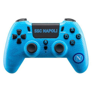 Gamepad qubick acp40159 playstation 4 ssc napoli wireless azzurro e bi