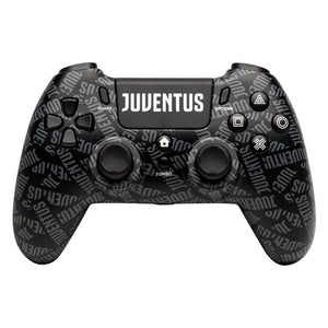 Gamepad qubick cop40004 playstation 4 juventus pattern black e white