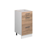 Vicco Base universale Sonoma 40 cm con cassetti, senza piano di lavoro