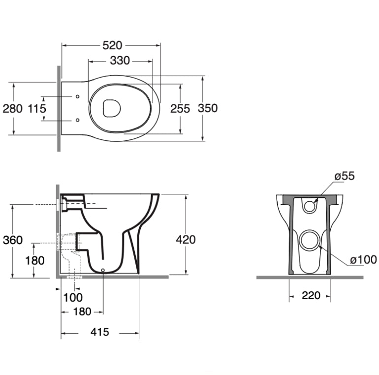 VASO CLICK EASY CLEAN SCARICO