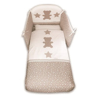 Piumone lettino italbaby 120 95 97 stelline set 4 pz grey