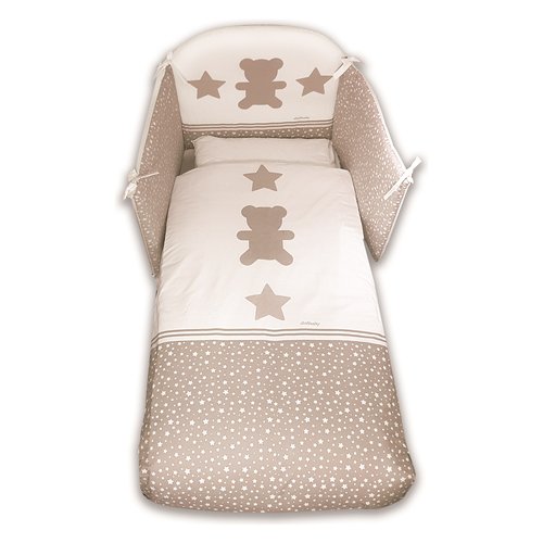 Piumone lettino italbaby 120 95 97 stelline set 4 pz grey