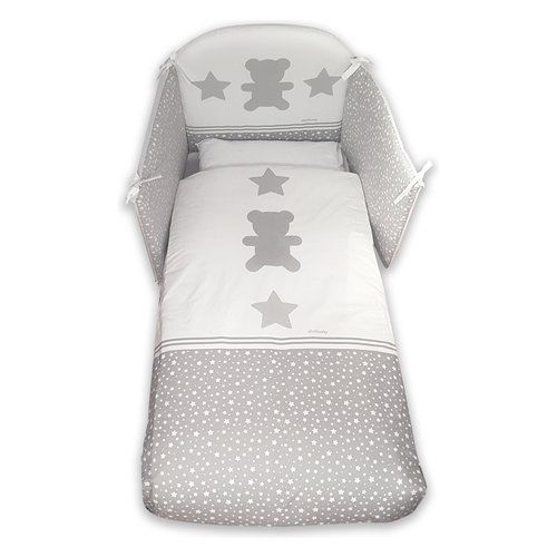 Piumone lettino italbaby 120 95 06 stelline set 4 pz rosa