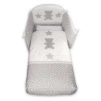 Piumone lettino italbaby 120 95 06 stelline set 4 pz rosa