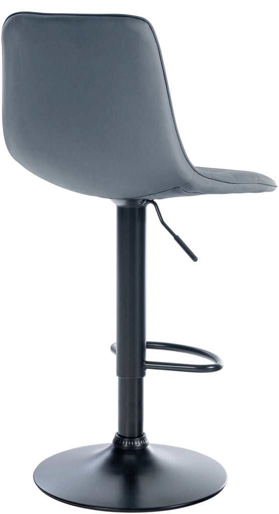 Sgabello da bar Lex in similpelle grigio,nero