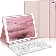 Case per tastiera per iPad 9ª generazione 10,2 pollici - Design rossa Sakura - Adatto per iPad 9ª/8ª/7ª generazione