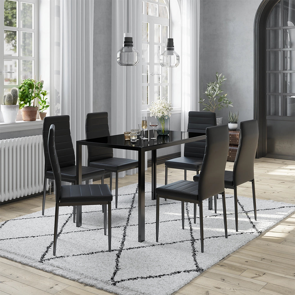 Vicco sedie Nero 42.5 x 48 cm Set di 6