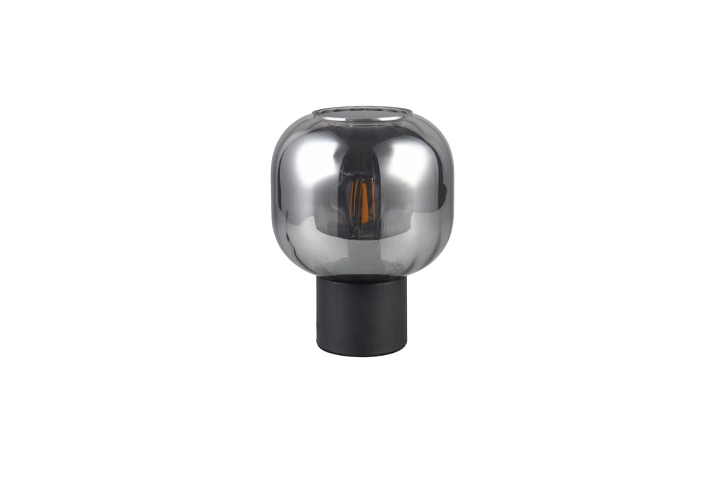 Lampada da tavolo DIVA Trio nera/cromo vetro E27 40W