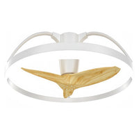 Ventilatore soffitto perenz 7131 b ir white e wood