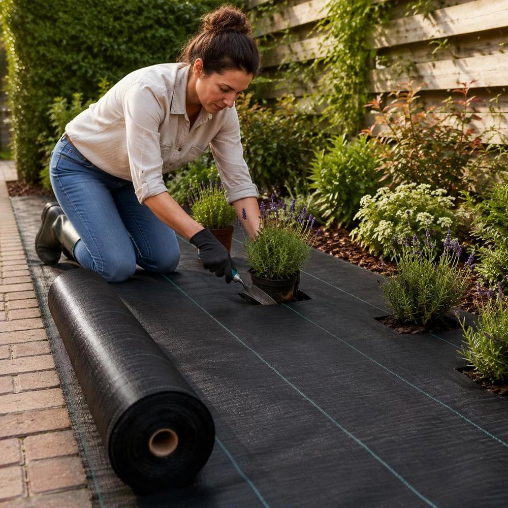 Weed Control Root Barrier Fabric Black 1x200 M In PP