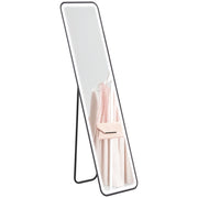 Specchio a Pieno Corpo con Luce LED ¨C Minimal ¨C 150x40 cm, Nero