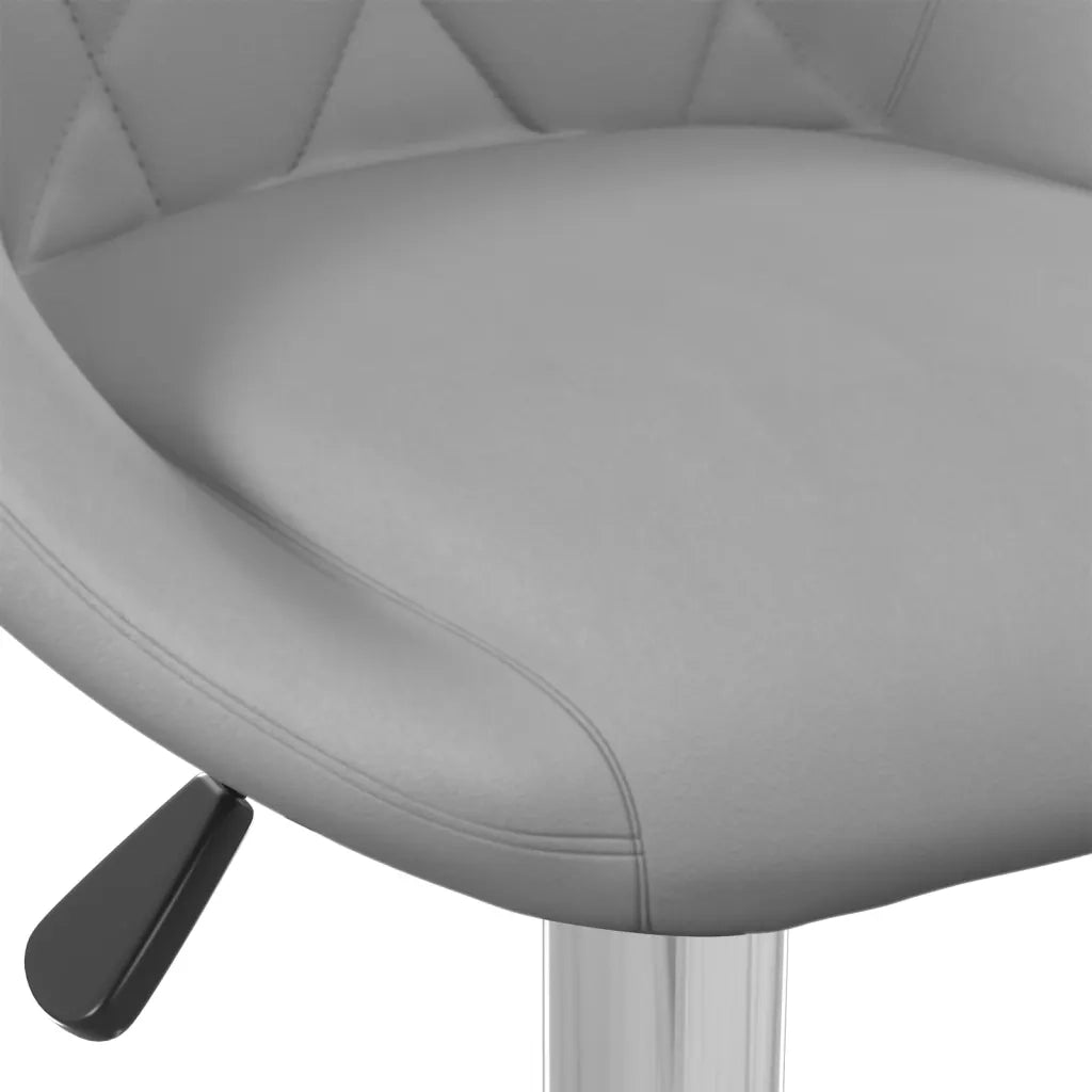 Sgabelli da Bar 2 pz Grigio Chiaro in Velluto cod mxl 59942