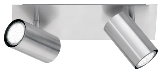 Barra 2 spots Martley acciaio