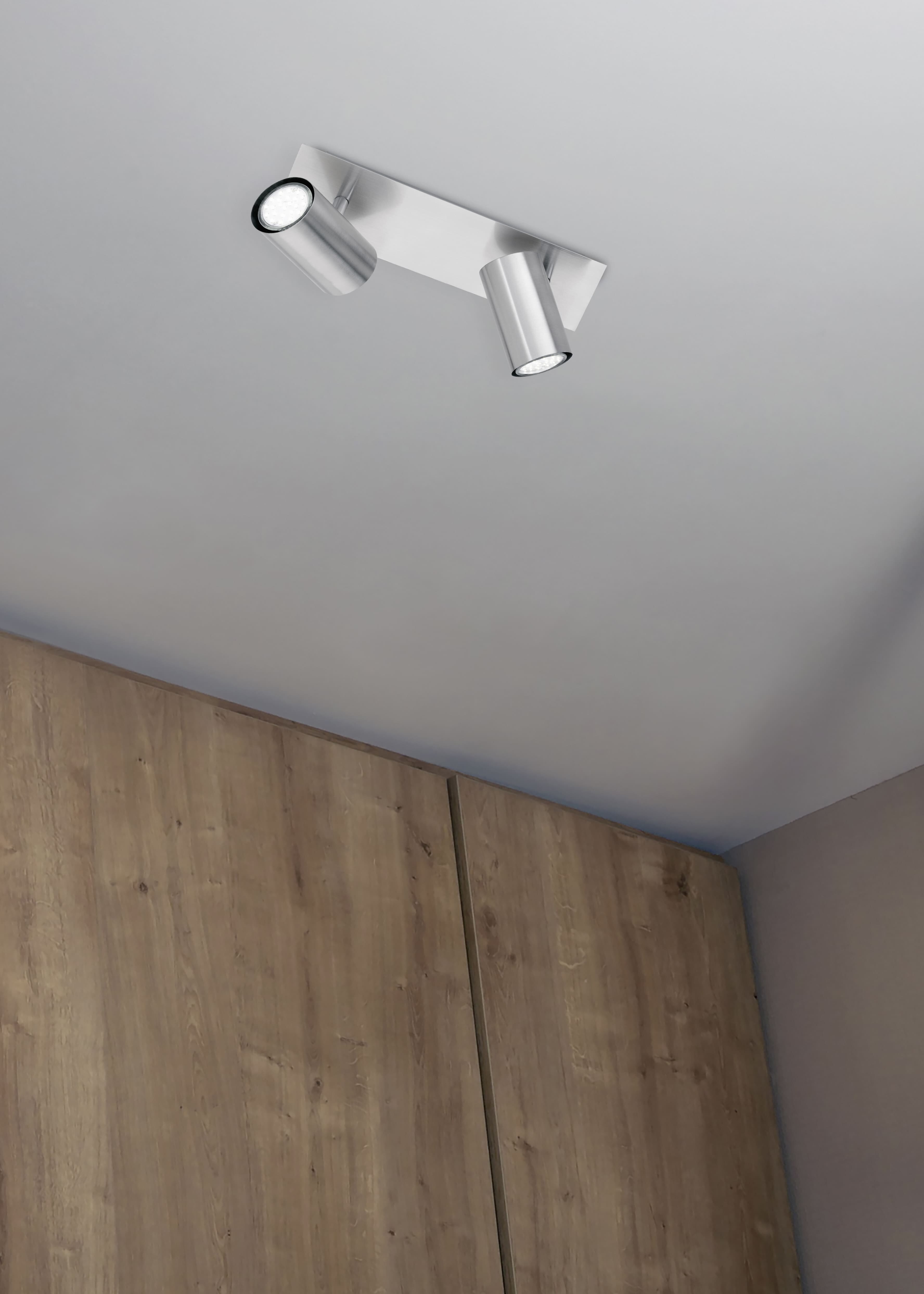 Barra 2 spots Martley acciaio