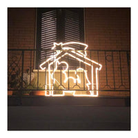 Decoro lotti 40472 sagoma presepe neon bifacciale