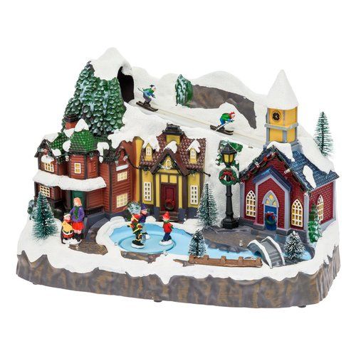 Sciatori e pattinatori movimento e musica lotti 73425 xmas king