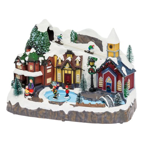 Sciatori e pattinatori movimento e musica lotti 73425 xmas king